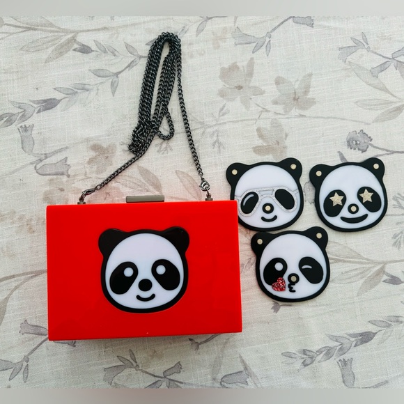 Nordstrom Handbags - New with Defects Nordstrom Expressions Panda Novelty Clutch